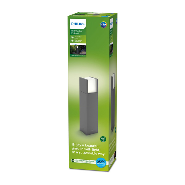 Philips myGarden sokkellamp 40 cm | Arbour | 2700K | Ultra Efficient | IP44 | 3.8W | Antraciet  LPH03585 - 2