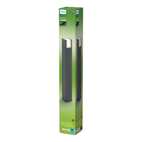 Philips myGarden sokkellamp 77 cm | Arbour | 2700K | Ultra Efficient | IP44 | 3.8W | Antraciet  LPH03583 - 2