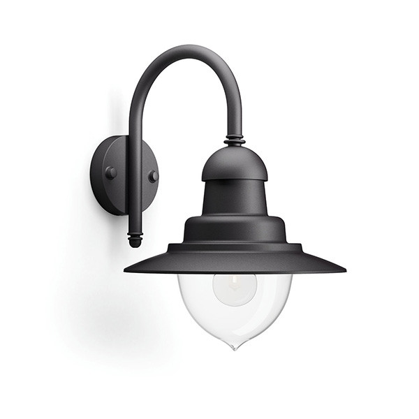 Philips myGarden wandarmatuur Raindrop zwart 1 x E27 Philips 123led.nl