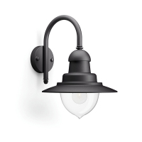 Philips myGarden wandarmatuur Raindrop zwart geschikt voor 1 x E27  LPH01226