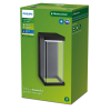 Philips myGarden wandlamp | Kyrie | 2700K | IP44 | 12W | Zwart  LPH03552 - 2