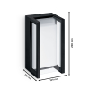 Philips myGarden wandlamp | Pyrona | 2700K | IP44 | 12W | Zwart  LPH03551 - 3