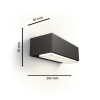 Philips myGarden wandlamp | Stratosphere | 2700K | Ultra Efficient | IP44 | 3.8W | Antraciet  LPH03509 - 3