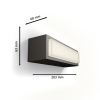 Philips myGarden wandlamp | Stratosphere | 2700K | Ultra Efficient | IP44 | 3.8W | Antraciet  LPH03515 - 3