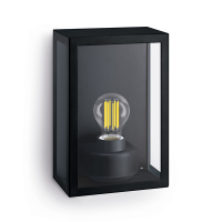 Philips myGarden wandlamp E27 | Alzor | IP44 | Zwart  LPH03582