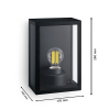 Philips myGarden wandlamp E27 | Alzor | IP44 | Zwart  LPH03582 - 3