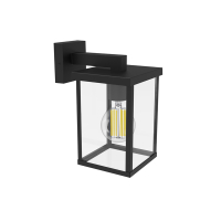Philips myGarden wandlamp E27 | Bellini | Vierkant | IP44 | Zwart  LPH03581