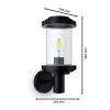 Philips myGarden wandlamp E27 | Listra | IP44 | Zwart  LPH03579 - 3