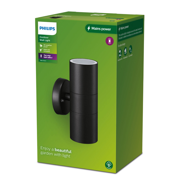 Philips myGarden wandlamp GU10 | Up & Down | Kylis | IP44 | Zwart  LPH03547 - 2
