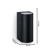 Philips myGarden wandlamp GU10 | Up & Down | Nightingale | IP44 | Zwart  LPH03553 - 3
