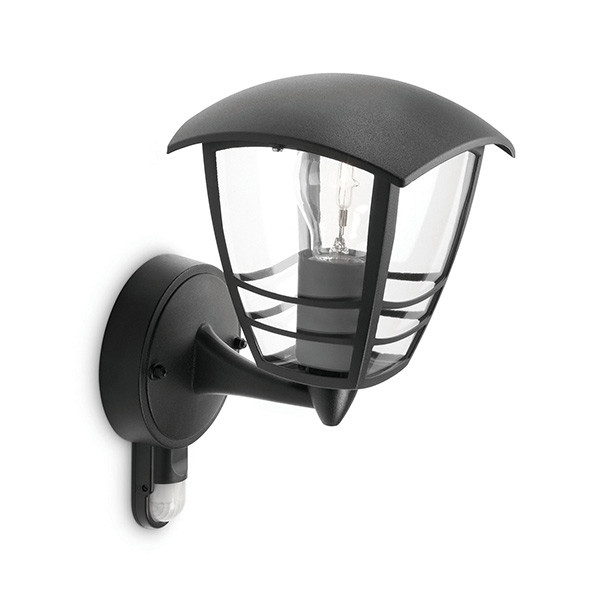 Philips myGarden wandlamp met bewegingssensor | Creek | Geschikt voor 1x E27 | IP44 | Zwart LPH01233 - 1