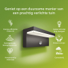 Philips myGarden wandlamp met sensor | Bustan | 2700K | Ultra Efficient | IP44 | 3.8W | Antraciet  LPH03511 - 7
