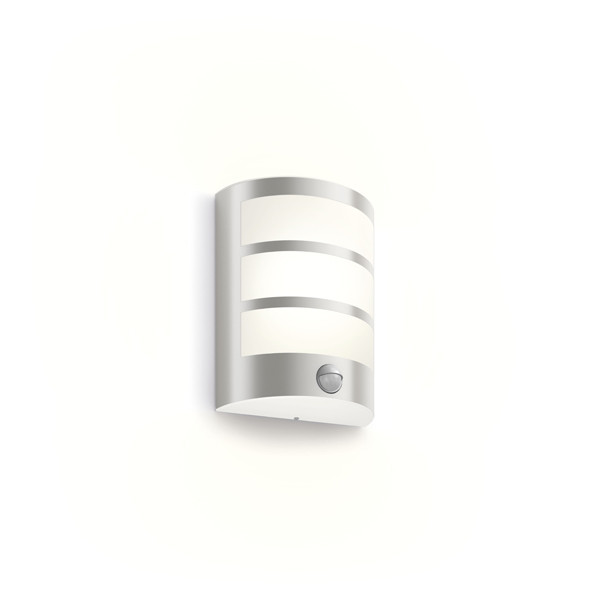 Philips myGarden wandlamp met sensor | Python | 2700K | Ultra Efficient | IP44 | 3.8W | RVS  LPH03519 - 1