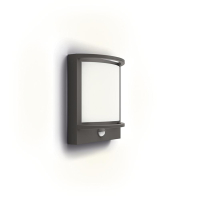 Philips myGarden wandlamp met sensor | Samondra | 2700K | Ultra Efficient | IP44 | 3.8W | Antraciet  LPH03513