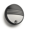 Philips myGarden wandlamp met sensor | Yarrow | 2700K | IP44 | Zwart | 6W