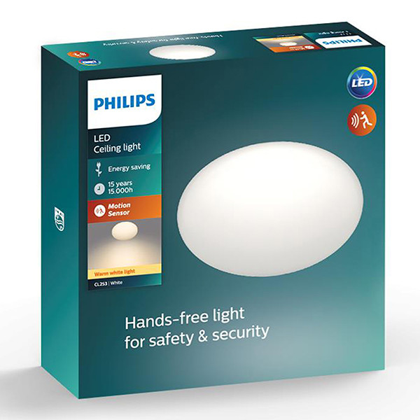Philips plafondlamp met sensor | Shan | 2700K | Ø 26 cm | Wit | 12W LPH04786 - 2