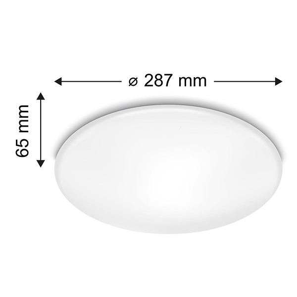 Philips plafondlamp met sensor | Shan | 2700K | Ø 26 cm | Wit | 12W LPH04786 - 9