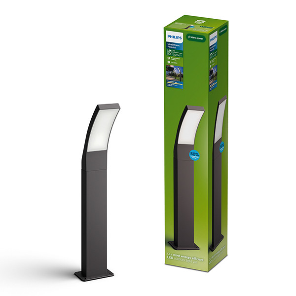 Philips sokkellamp 60 cm | Splay | 2700K | Zuil | IP44 | Antraciet LPH04640 - 1