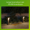 Philips sokkellamp 60 cm | Splay | 2700K | Zuil | IP44 | Antraciet LPH04640 - 4