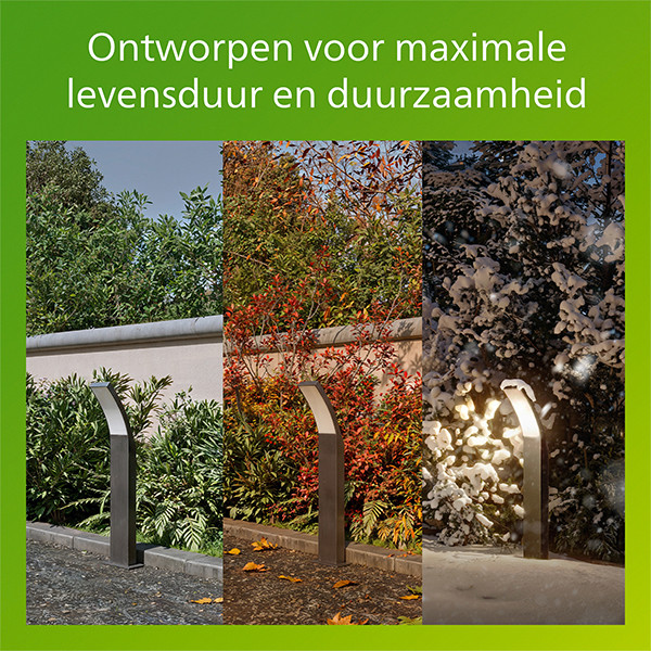 Philips sokkellamp 60 cm | Splay | 2700K | Zuil | IP44 | Antraciet LPH04640 - 6