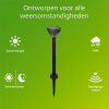 Philips solar sokkellamp met spies en sensor 67 cm | Kyna | 2700K | Kegel | IP44 | Zwart LPH04635 - 2