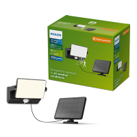 Philips solar wandlamp met sensor | Fyns | 3000K | IP44 | 8.2W | Zwart LPH04636