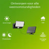 Philips solar wandlamp met sensor | Fyns | 3000K | IP44 | 8.2W | Zwart LPH04636 - 2