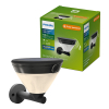 Philips solar wandlamp met sensor | Kyna | 2700K | IP44 | 3.8W | Zwart LPH04634 - 1