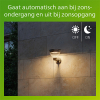 Philips solar wandlamp met sensor | Kyna | 2700K | IP44 | 3.8W | Zwart LPH04634 - 5