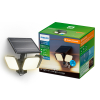 Philips solar wandlamp met sensor | Zyren | 3000K | Ultra Efficient | IP65 | 24.5W | Zwart LPH04627 - 1