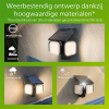 Philips solar wandlamp met sensor | Zyren | 3000K | Ultra Efficient | IP65 | 24.5W | Zwart LPH04627 - 6