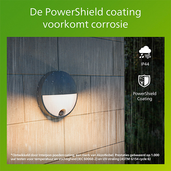 Philips wandlamp met sensor | Capricorn | 2700K | IP44 | 4.3W | Antraciet LPH04637 - 3