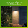 Philips wandlamp met sensor | Capricorn | 2700K | IP44 | 4.3W | Antraciet LPH04637 - 4