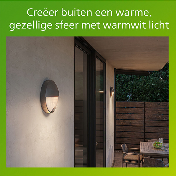 Philips wandlamp met sensor | Capricorn | 2700K | IP44 | 4.3W | Antraciet LPH04637 - 7
