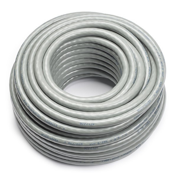 Q-Link Grondkabel XMVK-as | 2 x 2.5 mm² | Grijs | 50 meter  LDR03583 - 1