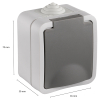 Q-Link Stopcontact voor buiten 1-voudig | Opbouw | IP54 | Grijs | Q-link  LDR03597 - 2