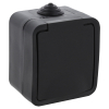 Q-Link Stopcontact voor buiten 1-voudig | Opbouw | IP54 | Zwart | Q-link  LDR03598 - 1