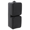 Q-Link Stopcontact voor buiten 2-voudig | Opbouw | Verticaal | IP54 | Zwart | Q-link  LDR03599 - 1