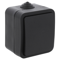 Q-Link Wisselschakelaar voor buiten | Opbouw | IP54 | Zwart | Q-link  LDR03590