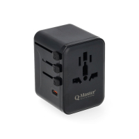 Reisoplader | Type A, B, C, E, F, G, H, I, J, K en L naar Type A, C, G en I | 35W | 2x USB-A + 3x USB-C | Q-Master K000000039