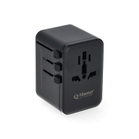 Reisoplader | Type A, B, C, E, F, G, H, I, J, K en L naar Type A, C, G en I | 67W | 1x USB-A + 3x USB-C | Q-Master K000000041