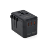 Reisoplader | Type A, B, C, E, F, G, H, I, J, K en L naar Type A, C, G en I | 67W | 1x USB-A + 3x USB-C | Q-Master K000000041 - 2