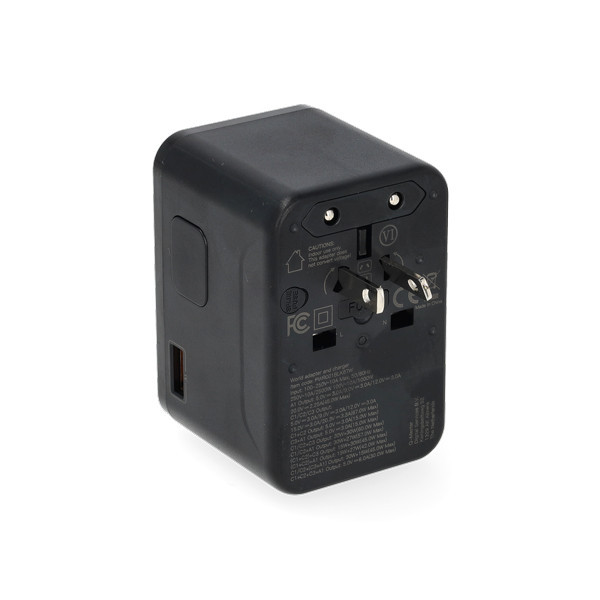 Reisoplader | Type A, B, C, E, F, G, H, I, J, K en L naar Type A, C, G en I | 67W | 1x USB-A + 3x USB-C | Q-Master K000000041 - 4