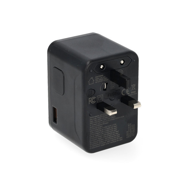 Reisoplader | Type A, B, C, E, F, G, H, I, J, K en L naar Type A, C, G en I | 67W | 1x USB-A + 3x USB-C | Q-Master K000000041 - 5