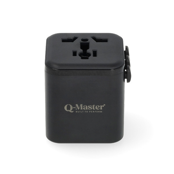 Universele reisstekker | Type A, B, C, E, F, G, H, I, J, K en L naar Type A, C, G en I | Uitschuifbaar | Q-Master K000000042 - 2