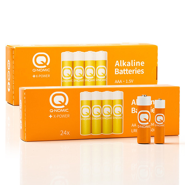 Combi deal: Q-nomic Power AA + AAA batterijen (2x 24 stuks) AQN00022 - 1