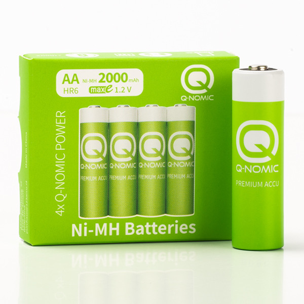 Q-Nomic Oplaadbare AA batterijen 4 stuks (Ni-MH, 1.2 V, 2000 mAh)  AQN00002 - 1