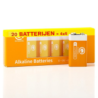 Q-Nomic Power 9V / 6LR61 / E-blok Alkaline Batterij (20 stuks) AQN00044