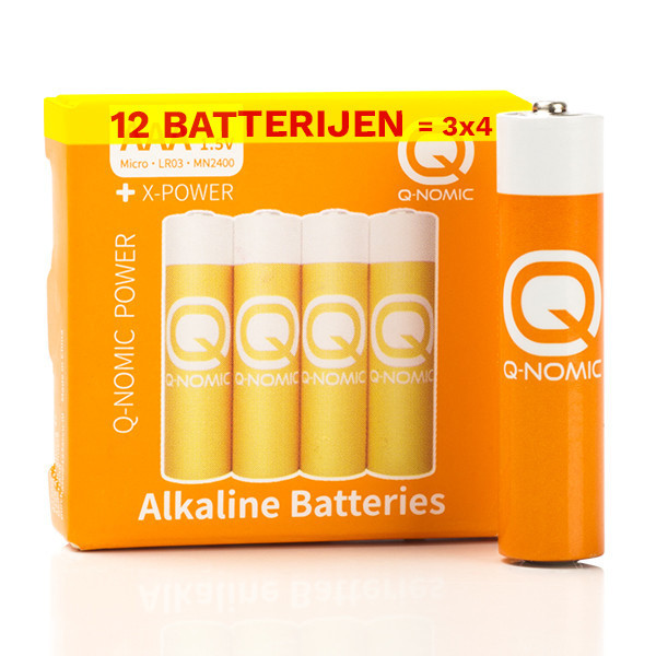 Q-Nomic Power AAA / MN2400 / LR03 Alkaline Batterij (12 stuks) AQN00029 - 1