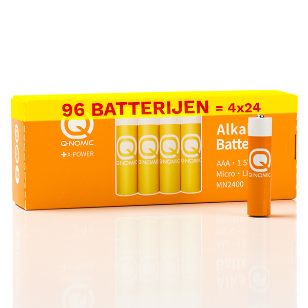 Q-Nomic Power AAA / MN2400 / LR03 Alkaline Batterij (96 stuks) AQN00033 - 1